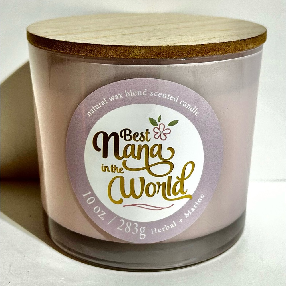 Kirkland's 10oz 2 Wick Candle Natural Wax Best Nana Scent Sandalwood Lavender